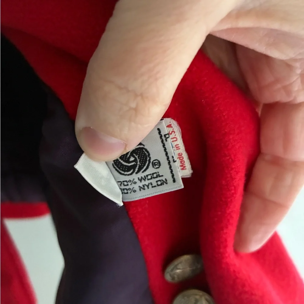 Vintage Rothschild Classic Red Wool Coat American Girl‎ Size 4